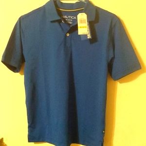 Boys Nautica NWT blue wicking shirt